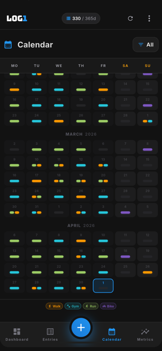 LOG1 – Track Anything Screenshot 3 of 4