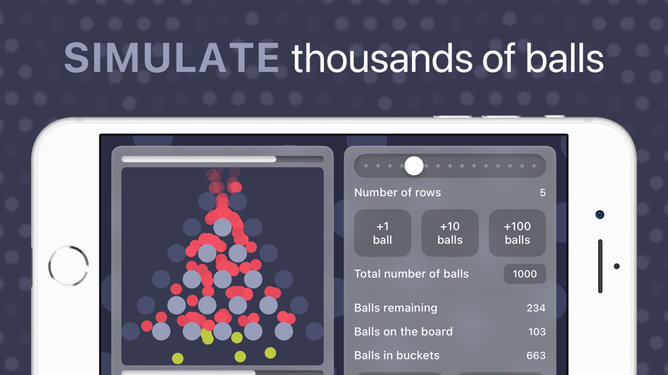 #2. Galton Board (iOS) 由: Edwin Veger
