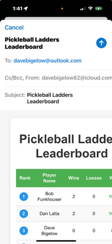 MyPickleballLadder screenshot