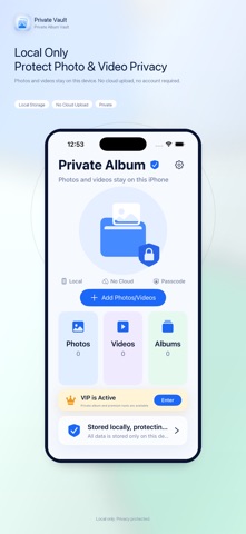 Private Album Vault iPhone screenshot