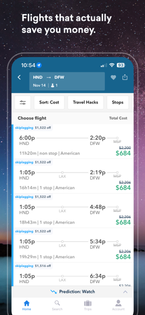 Skiplagged Screenshot