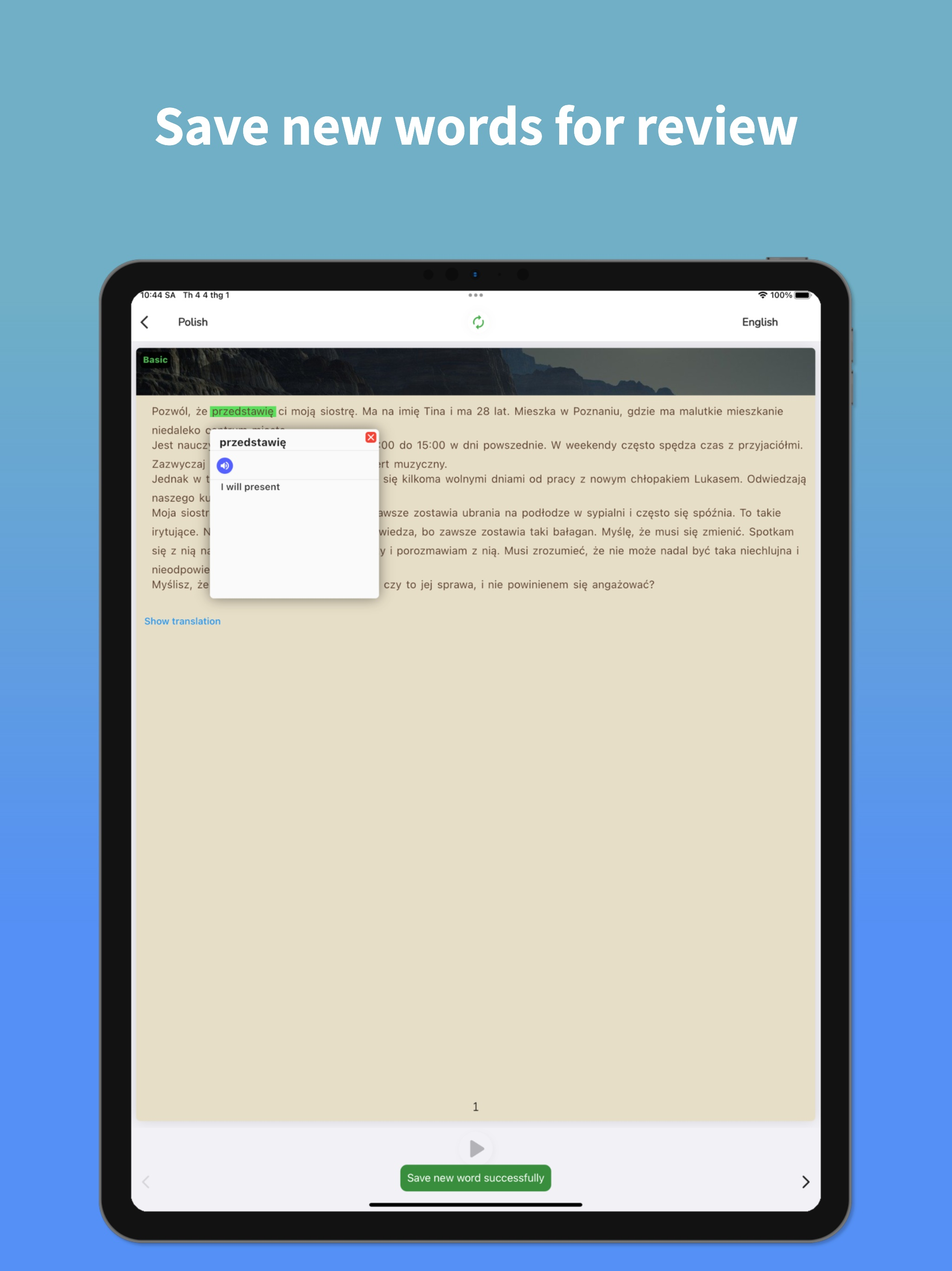 Polish Translator & Learn +