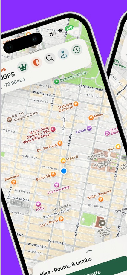 全能定位GPS-手机地图定位打卡模拟户外探路徒步露营旅行骑行 的 App Store 截图 3