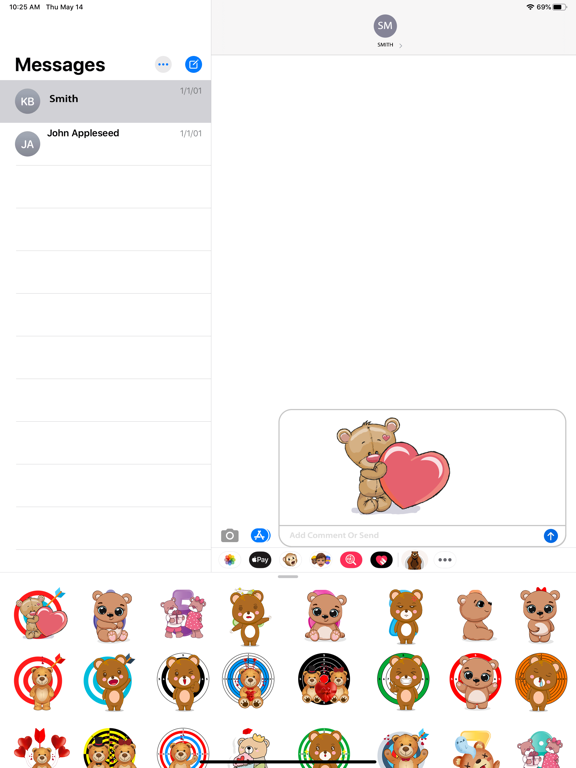 Screenshot #6 pour Brown Bear Cute Stickers