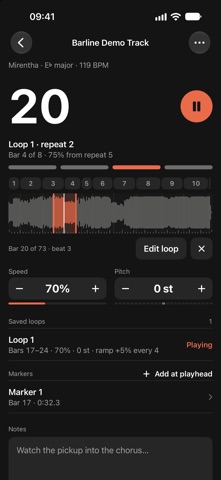 Barline: Slow Down Music screenshot 1