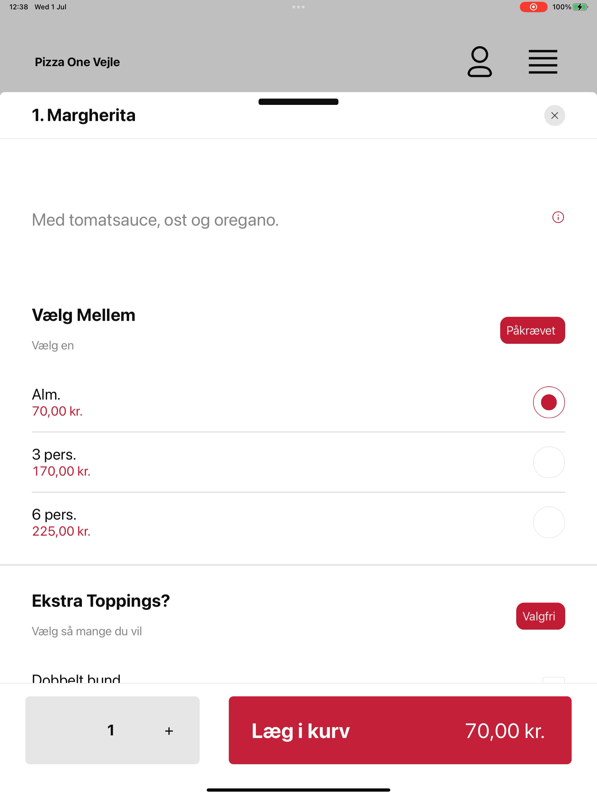 Pizza One Vejle screenshot 7
