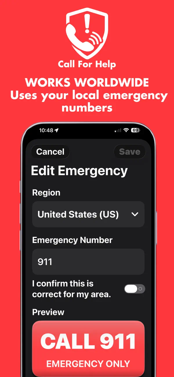 Screenshot #3 pour Call for Help - Big Buttons