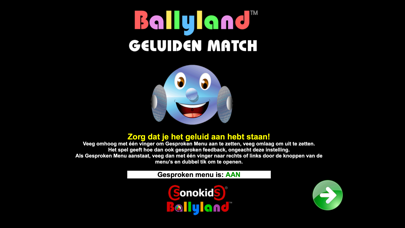Ballyland Geluiden Match app screenshot
