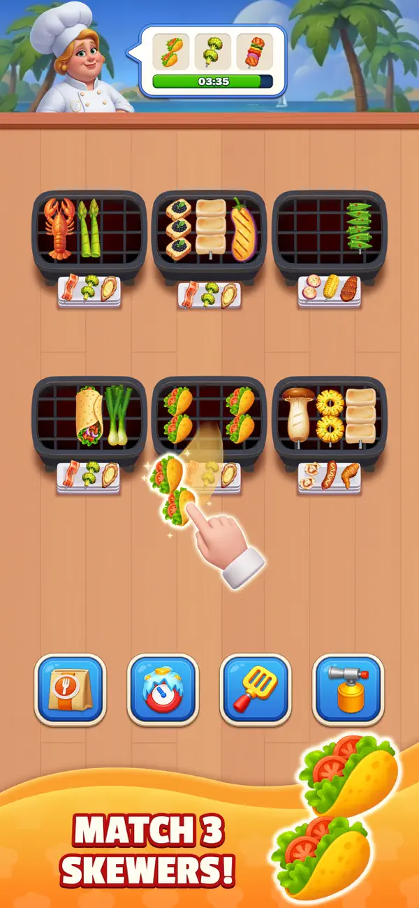 #2. Grill Match - Food Sort Puzzle (iOS) By: Guru Smart Holding Limited