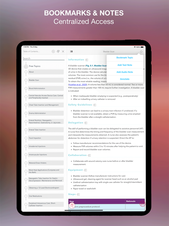 Nursing Skills & Procedures iPad screenshot 7 - Medical app