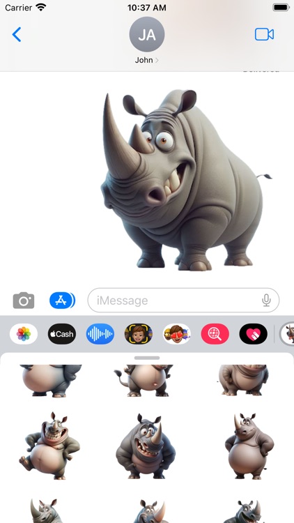 Crazy Rhino Stickers screenshot-5