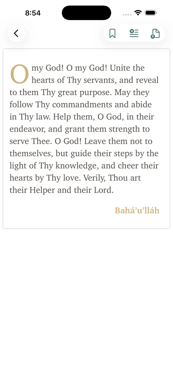 Screenshot #3 pour Bahá'í Gebete