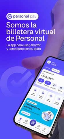 Personal Pay Billetera Virtual iPhone screenshot 1