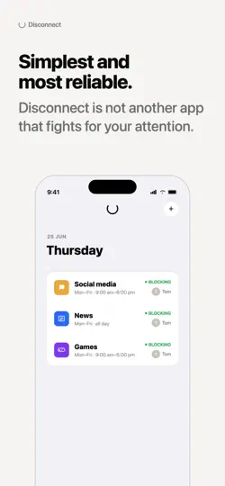 Captura de pantalla de Bloqueo De Apps: Disconnect en iPhone 3