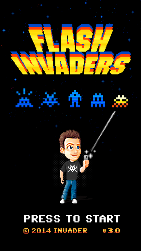 #1. FlashInvaders (iOS) 来自: flash invaders