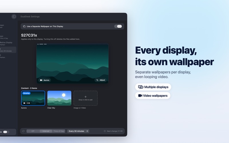 DualDesk Lock Screen Wallpaper screenshot 3