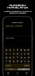 Aurebesh Translator screenshot #1 for iPhone