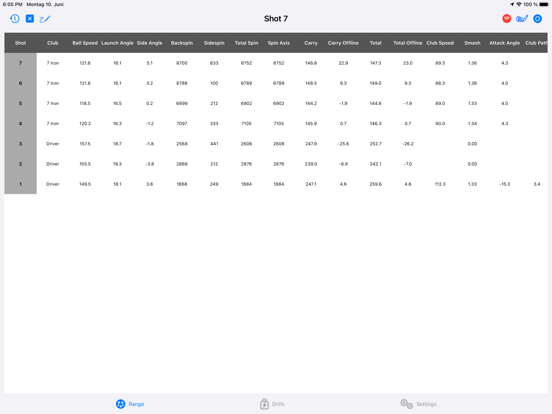 TrajectoryX iPad screenshot 7 - Sports app