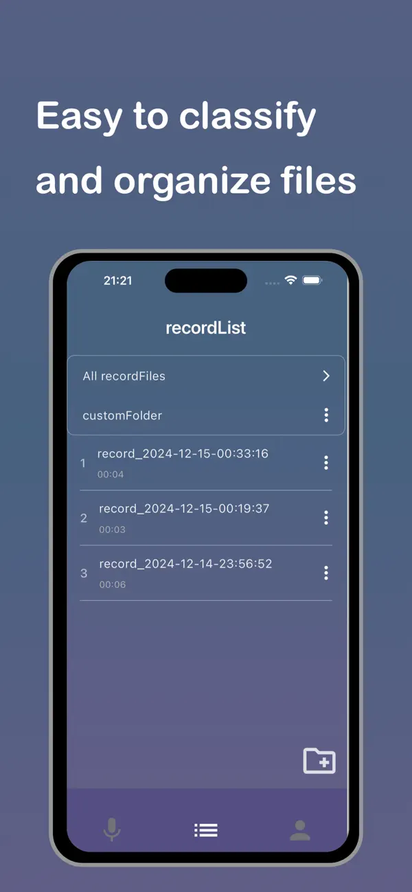 Screenshot #3 pour Voice Recorder QuickCool