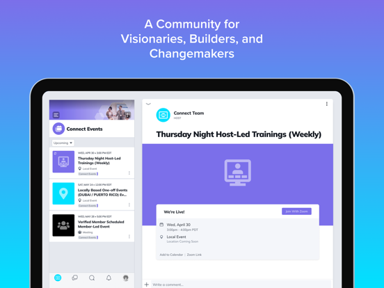 Connect AI Blockchain iPad screenshot 2 - Social Networking app