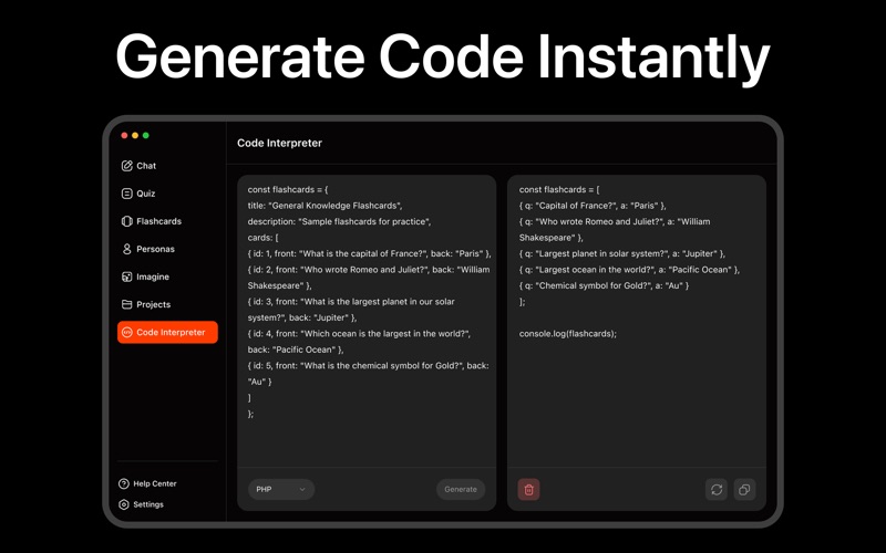 G.AI · AI Chatbot Assistant screenshot