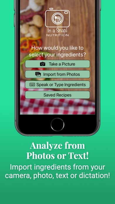 Screenshot #2 pour InaSnap! Nutrition