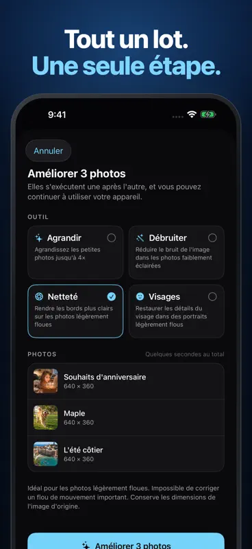 Améliorer Photo: IA Upscaler screenshot 6 of 7
