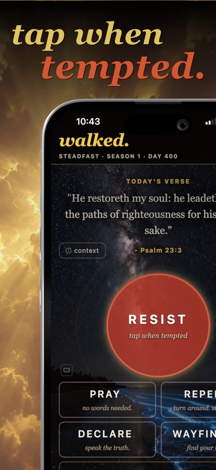 walked. KJV Daily Devotional screenshot 1