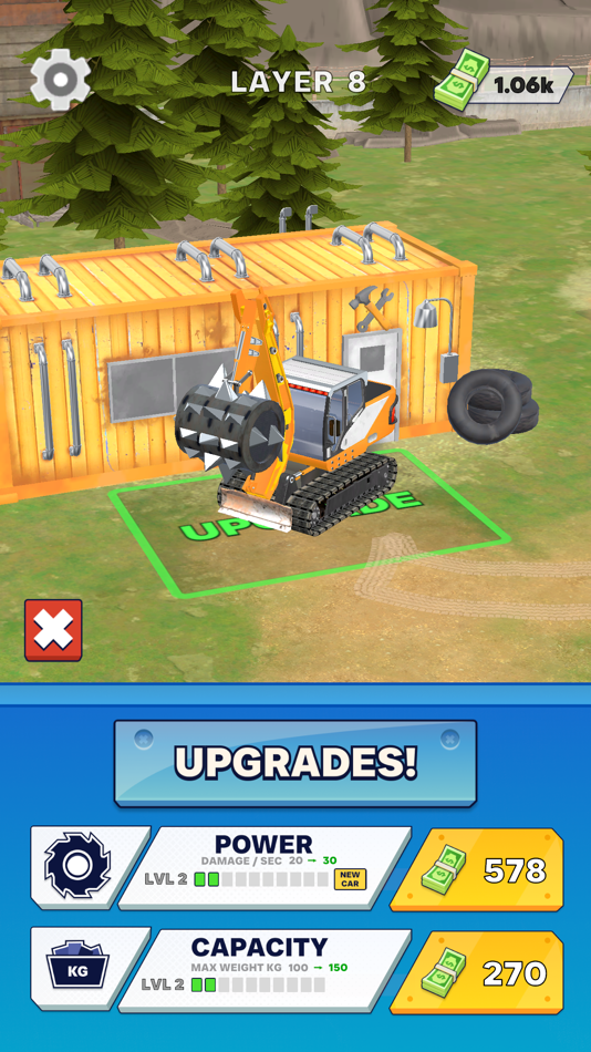 #3. Mining Rush: Quarry Simulator (iOS) Podle: HOMA GAMES