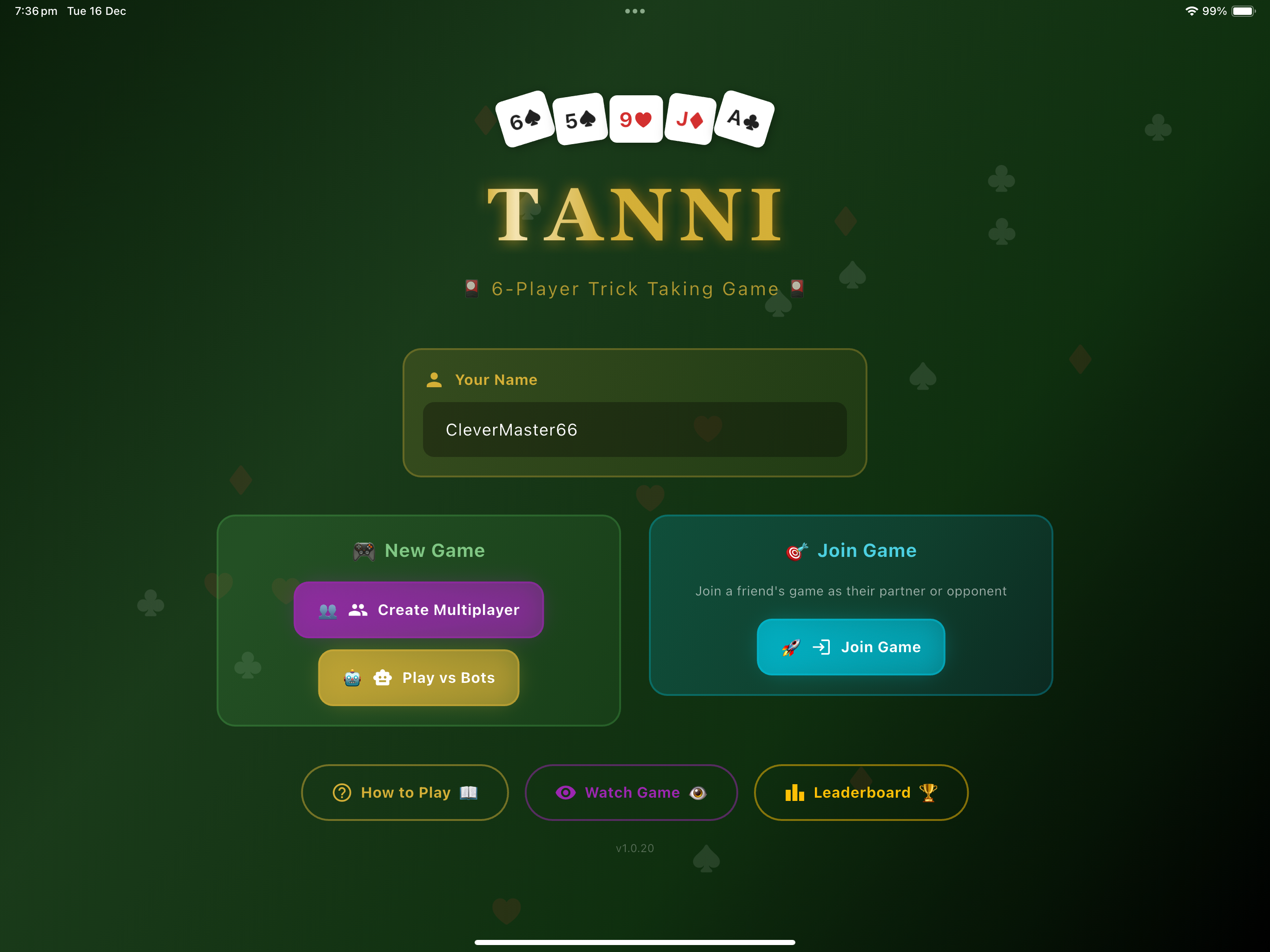 Tanni - The Ultimate Card Game