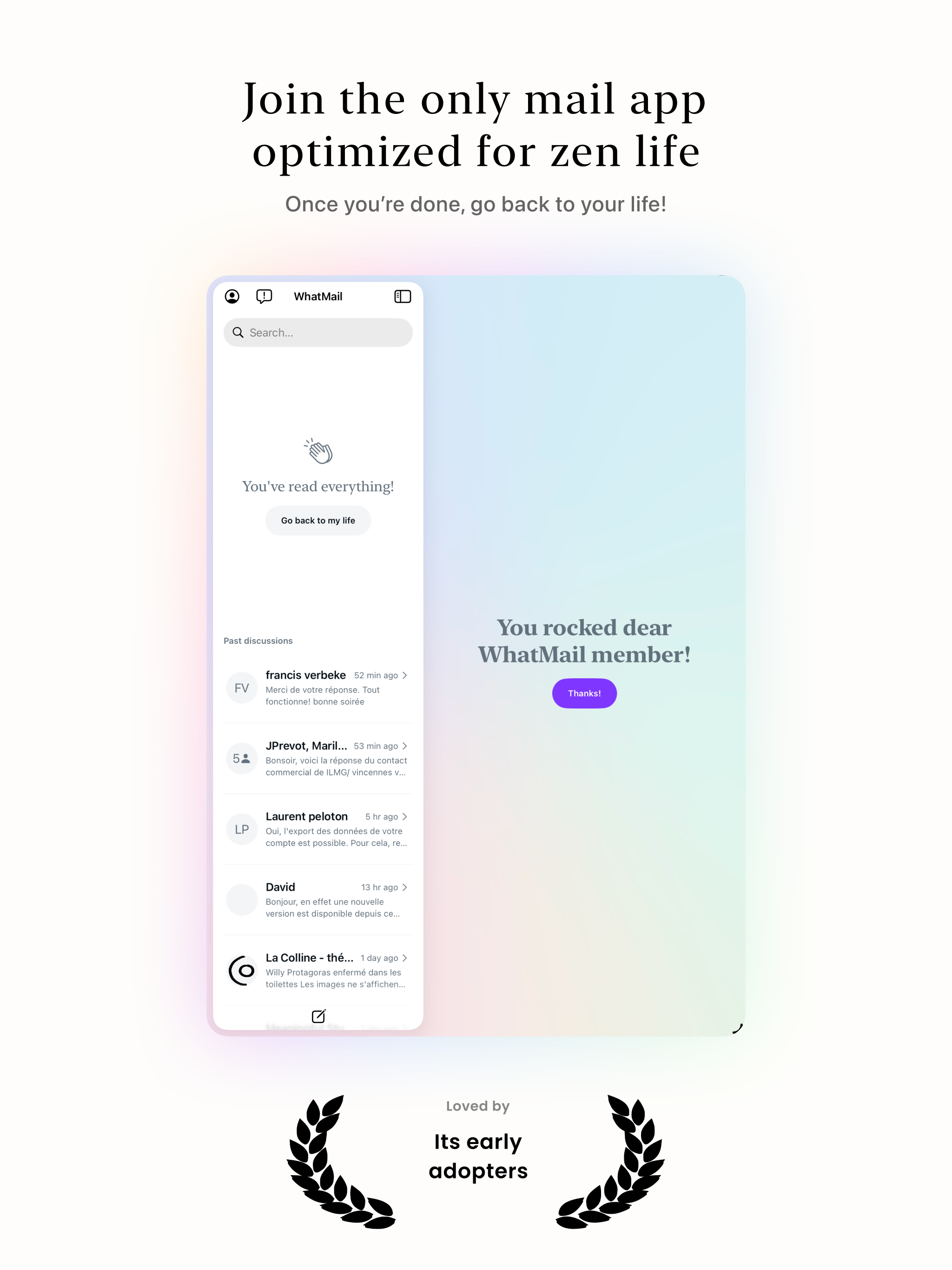 WhatMail - Mails like messages screenshot 14