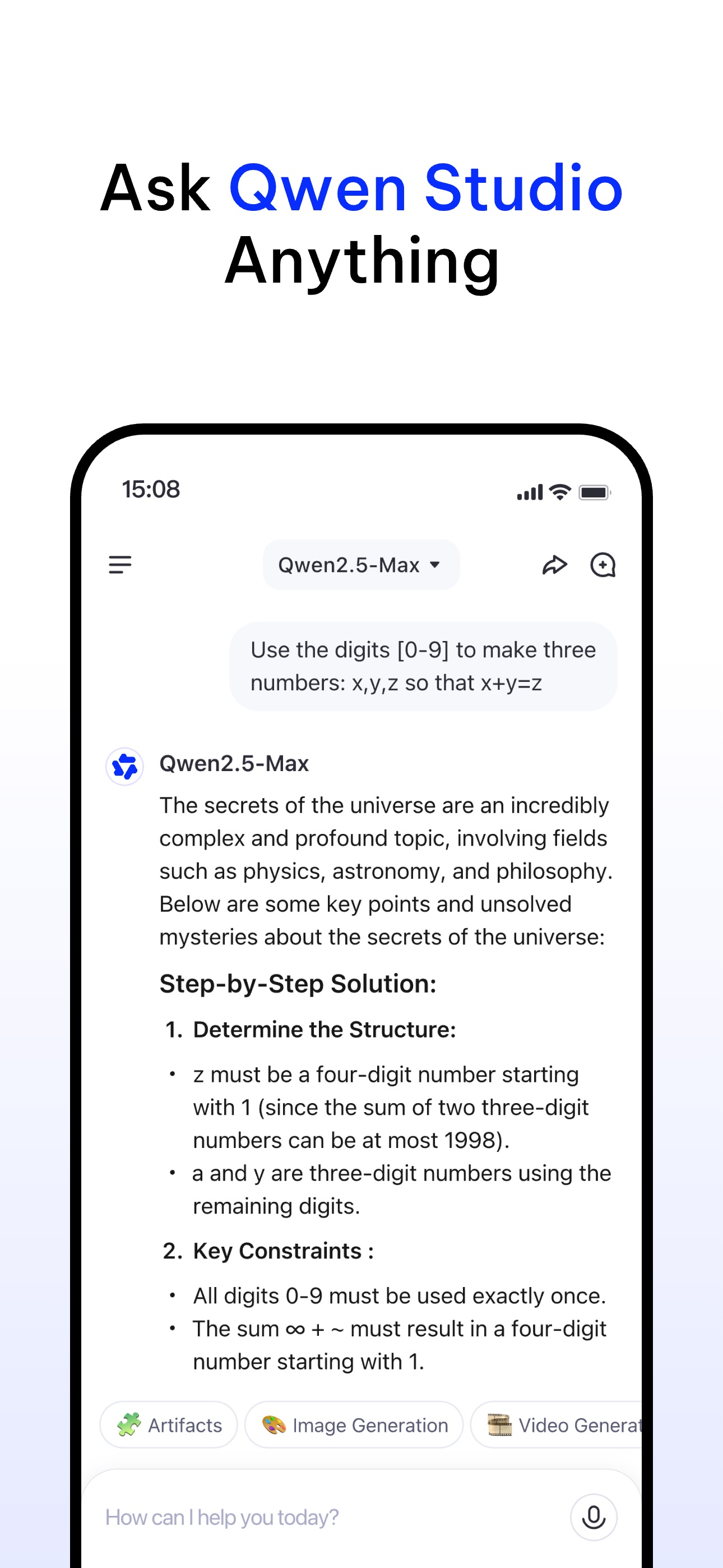Screenshot 2 of Qwen Studio-Ask Qwen,Know More