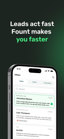 Fount: AI Lead Generation iPhone screenshot