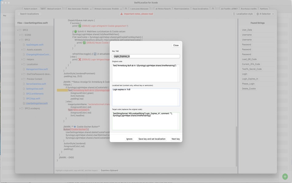 #3. SwiftLocalize for XCode (macOS) بواسطة: Christian Menzer