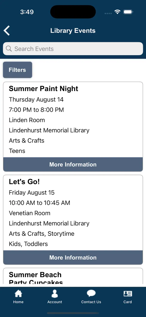 Screenshot #2 pour Lindenhurst Memorial Library
