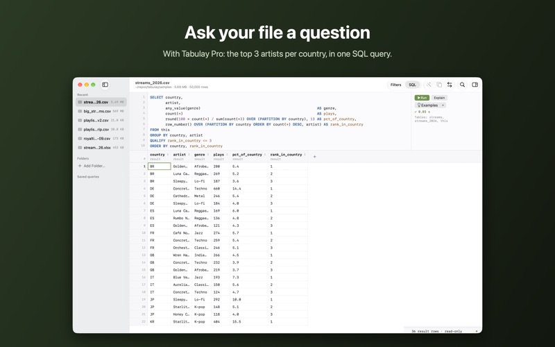 Tabulay: CSV & XLSX Editor screenshot 5