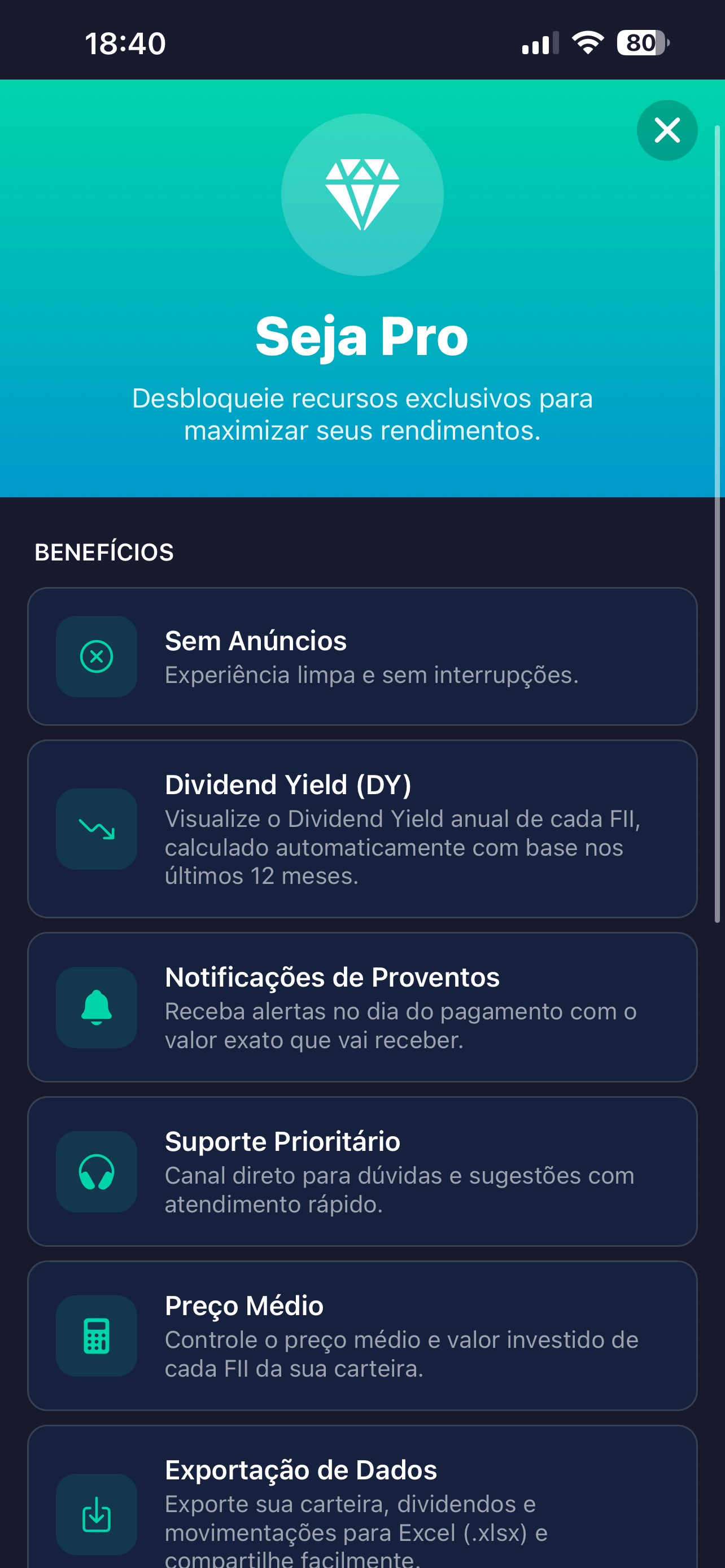 Screenshot 3 of FIInvest - Acompanhe seus FIIs