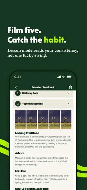 Kunu Golf: Swing Analyzer iPhone screenshot 4