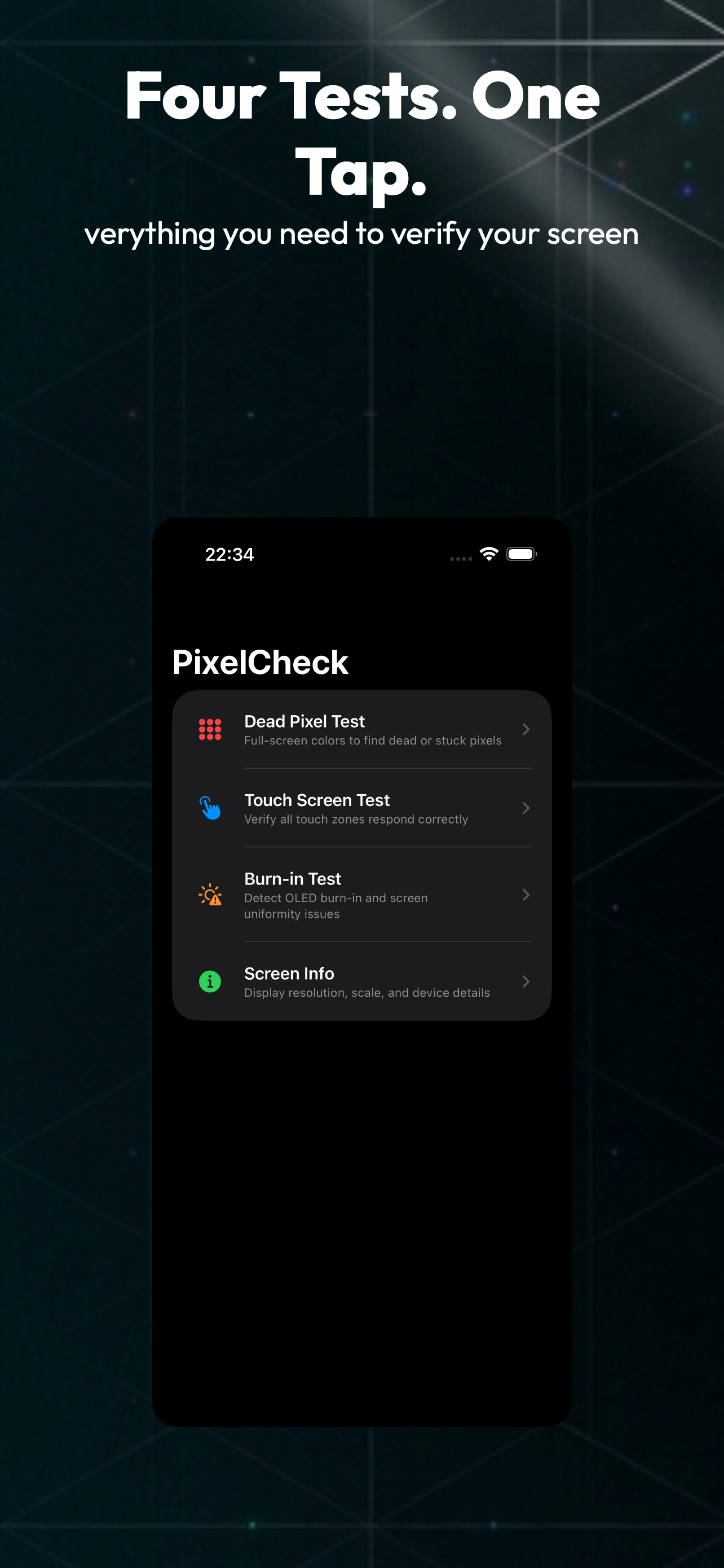 PixelCheck: Dead Pixel Test