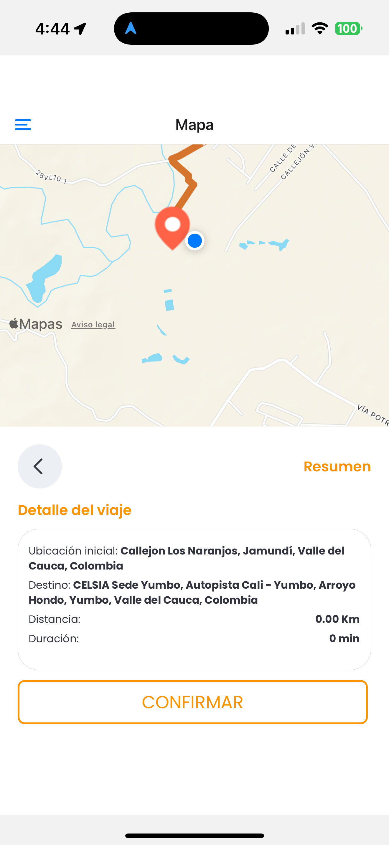 Celsia Registro Kilometraje