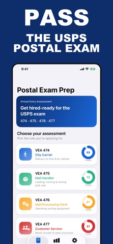 Postal Exam Prep: VEA 474-477 iPhone screenshot