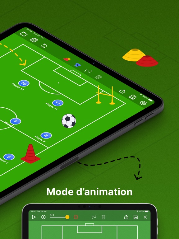 Screenshot #5 pour Planche Tactique: Football++
