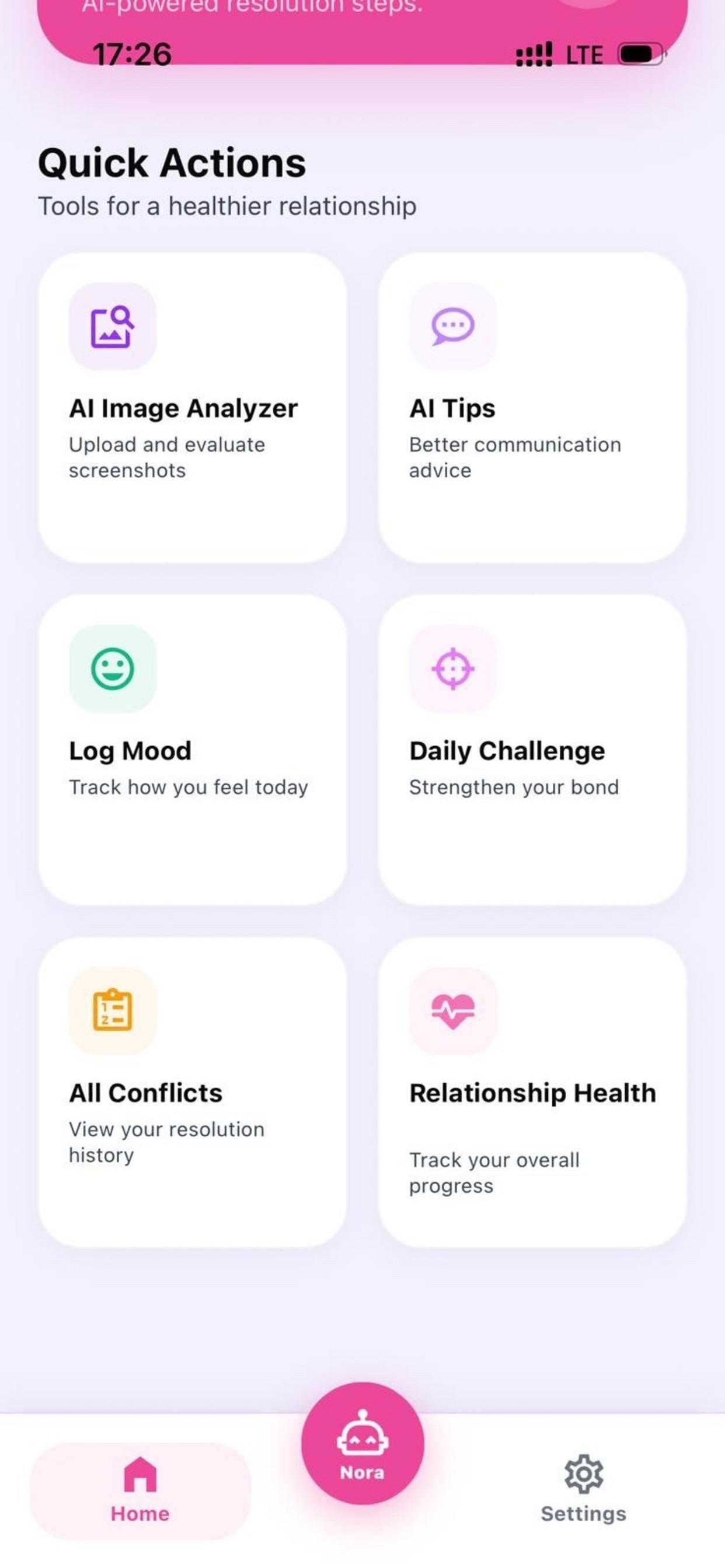 Screenshot 1 of Nora - Relationship Companion