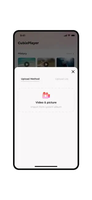 CubixPlayer iPhone screenshot 2