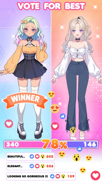 Girls Dress Game Right or Left Screenshot