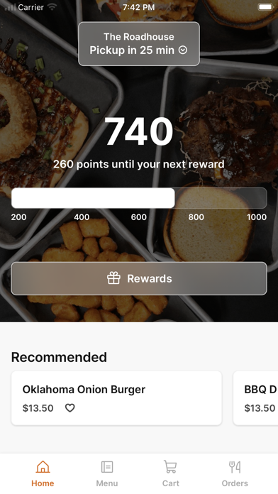 THE ROADHOUSE TO GO iPhone screenshot 1 - Food & Drink app