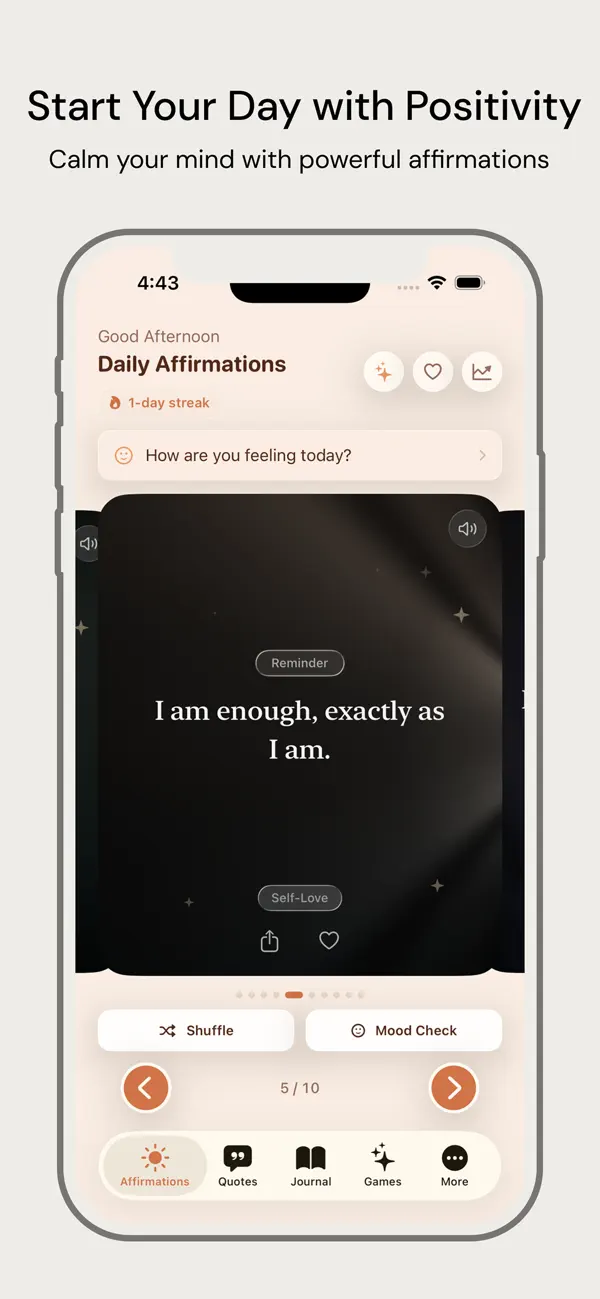Daily Affirmations, Self Love Screenshot 2