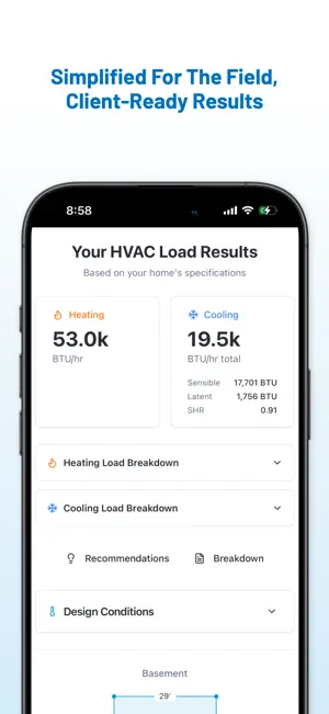 HVAC Calculator Load Pro screenshot 4