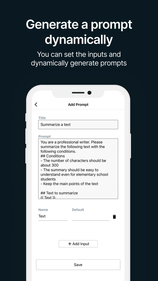 #3. Prompt Manager (iOS) 由: DAIKI URATA