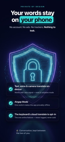 Translator Keyboard - Cipher iPhone screenshot